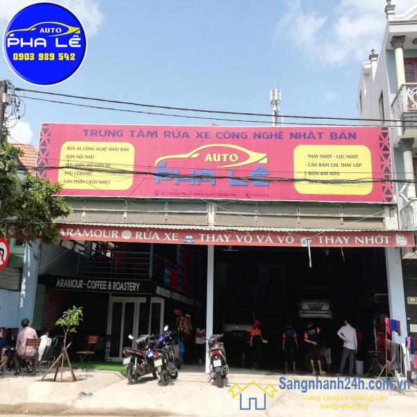 Sang nhanh tiệm rửa xe ô tô - cafe - mặt tiền đường lớn, khu dân cư, chung cư đông đúc, trung tâm quận Bình Tân.