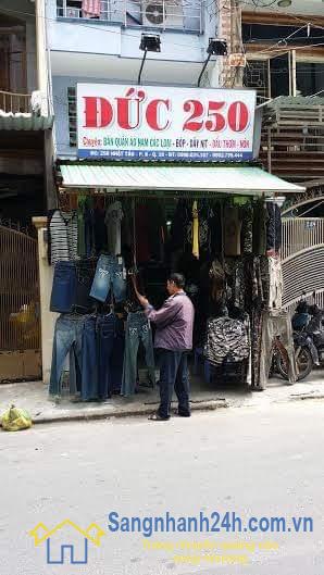 Sang nhanh shop quần áo nam các loại mặt tiền đường Nhật Tảo, quận 10.