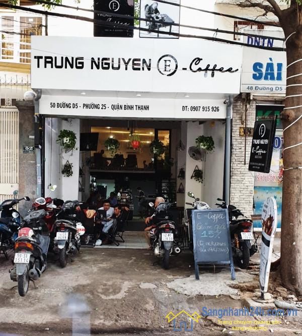 Sang nhanh quán cafe mặt tiền đường D5, quận Bình Thạnh.