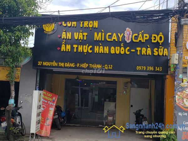 Sang Quán Mỳ Cay - Ăn Vặt - Trà Sữa quận 12.