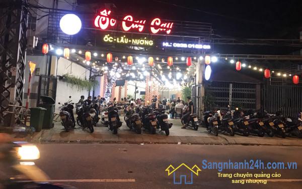 Sang nhà hàng nằm ngay mặt tiền đường lớn, khu dân cư đông, trung tâm quận Liên Chiểu, Đà Nẵng.