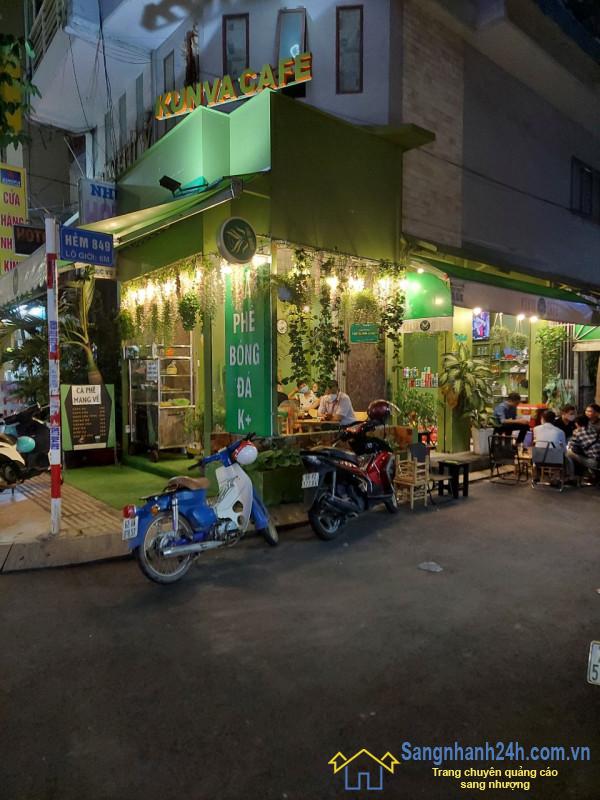 Sang nhanh quán cafe 2 mặt góc nằm mặt tiền đường Lũy Bán Bích, Tân Thạnh, quận Tân Phú, Thành phố Hồ Chí Minh.