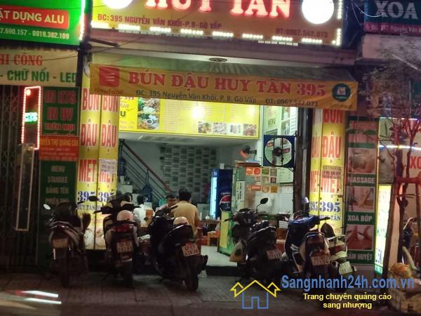 Sang Nhượng Quán Bún Đậu Ở Quận Gò Vấp