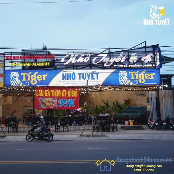 Sang Nhượng Nhà Hàng Mặt Tiền Đường Cao Lỗ Quận 8