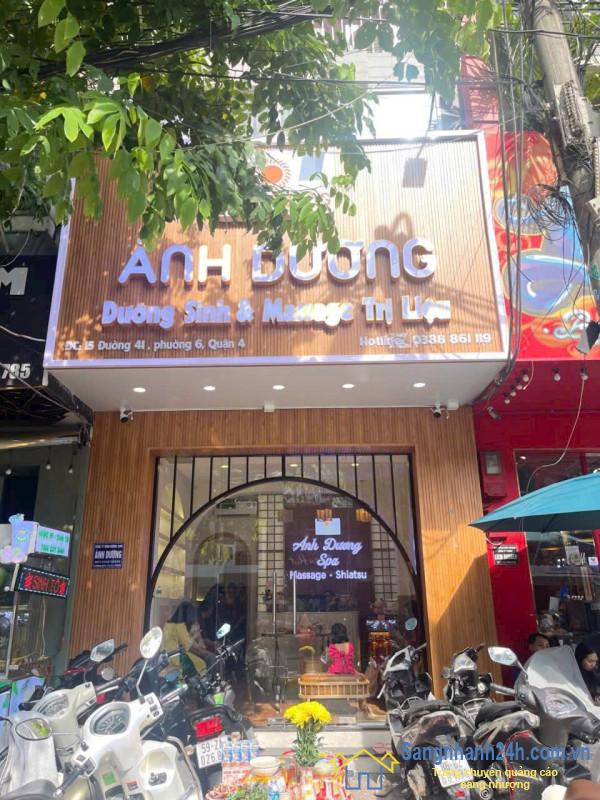 CẦN SANG NHƯỢNG SPA CHUYÊN DƯỠNG SINH TRỊ LIỆU – MẶT TIỀN QUẬN 4