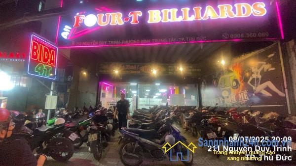 Sang Gấp Quán Bida Mặt Tiền Đường Lớn Trung Tâm Quận 2