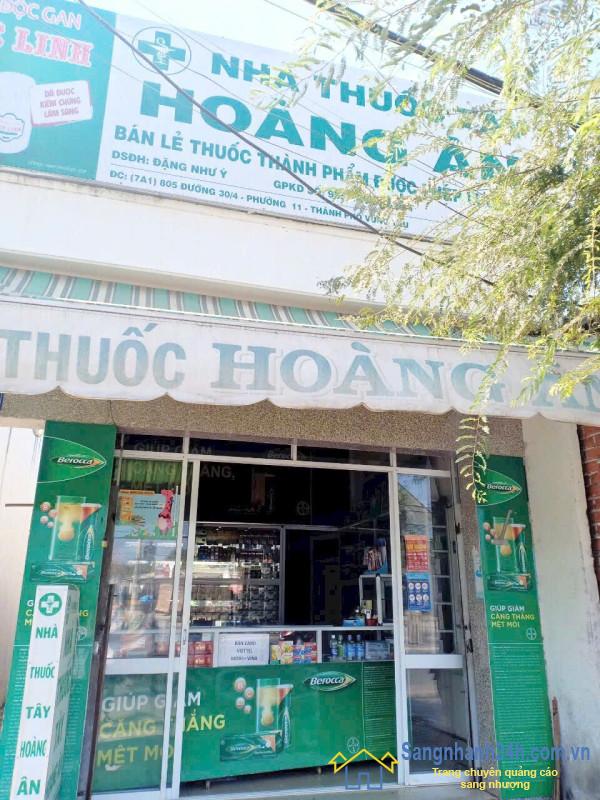 SANG NHƯỢNG NHÀ THUỐC ĐANG HOẠT ĐỘNG ỔN ĐỊNH – MẶT TIỀN ĐƯỜNG LỚN PHƯỜNG PHƯỚC THẮNG, TP.HCM